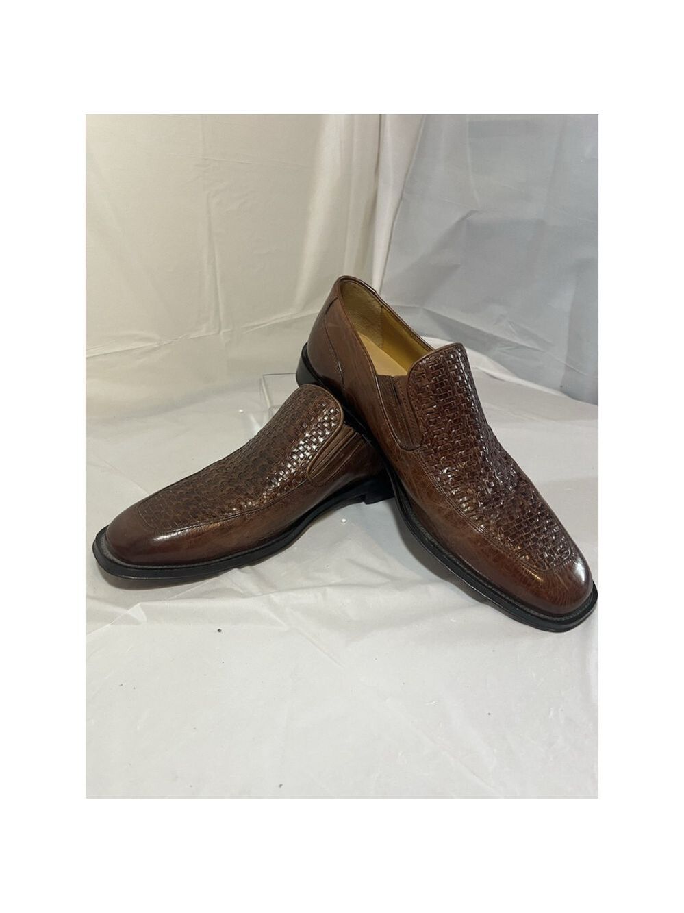 Johnston & Murphy Driver Woven Slip On Loafer size 8 M Brown - Picture 14 of 15